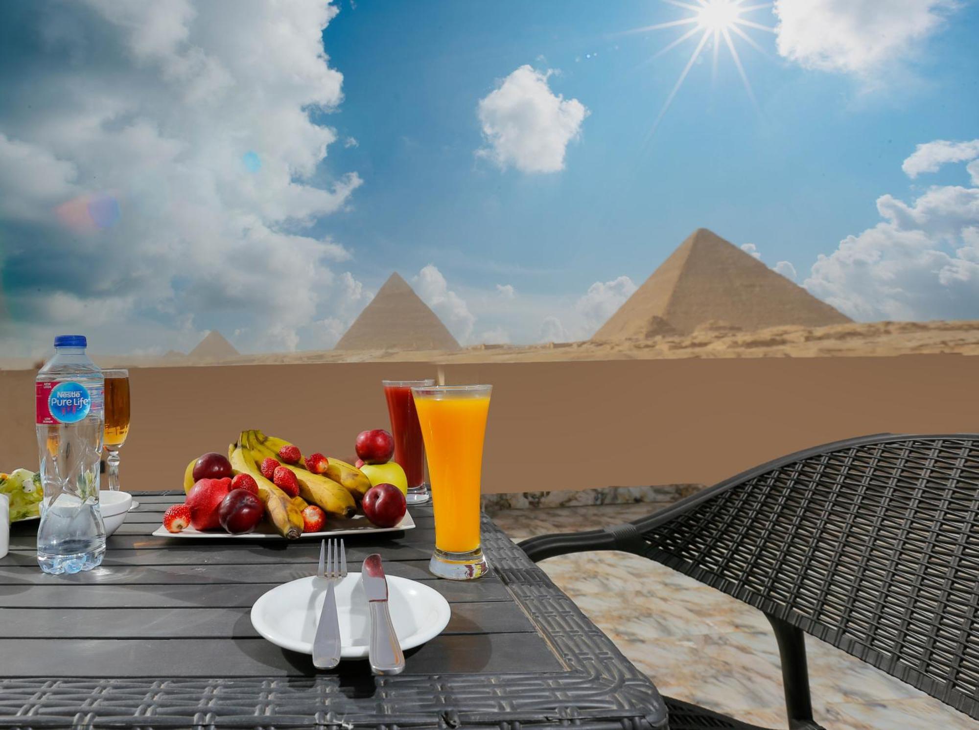 ホテル Steps In Pyramids View Kafret el-Gabal エクステリア 写真